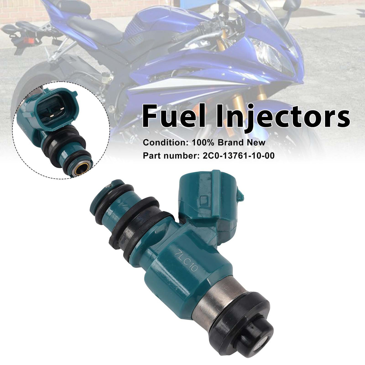 Fuel Injectors 2C0-13761-10-00 For Yamaha YZF R6 06-07 TMAX 15-16