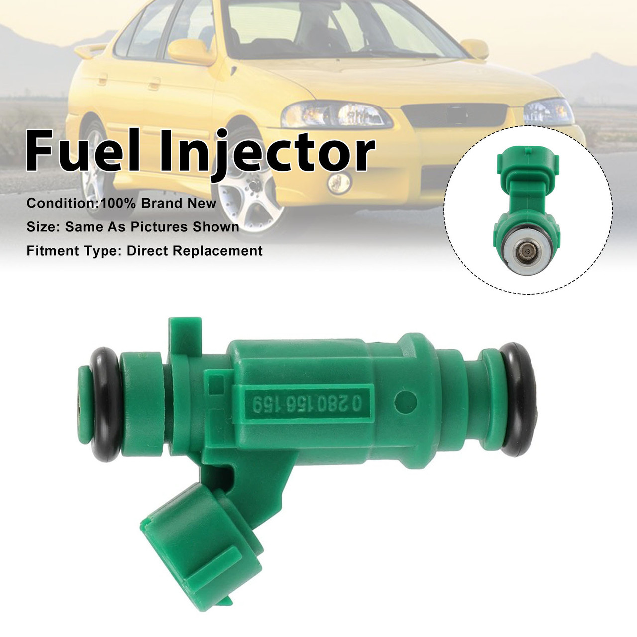 1Pcs Fuel Injector For Nissan Sentra L4 1.8 2003-06 0280156159 16600-4Z800