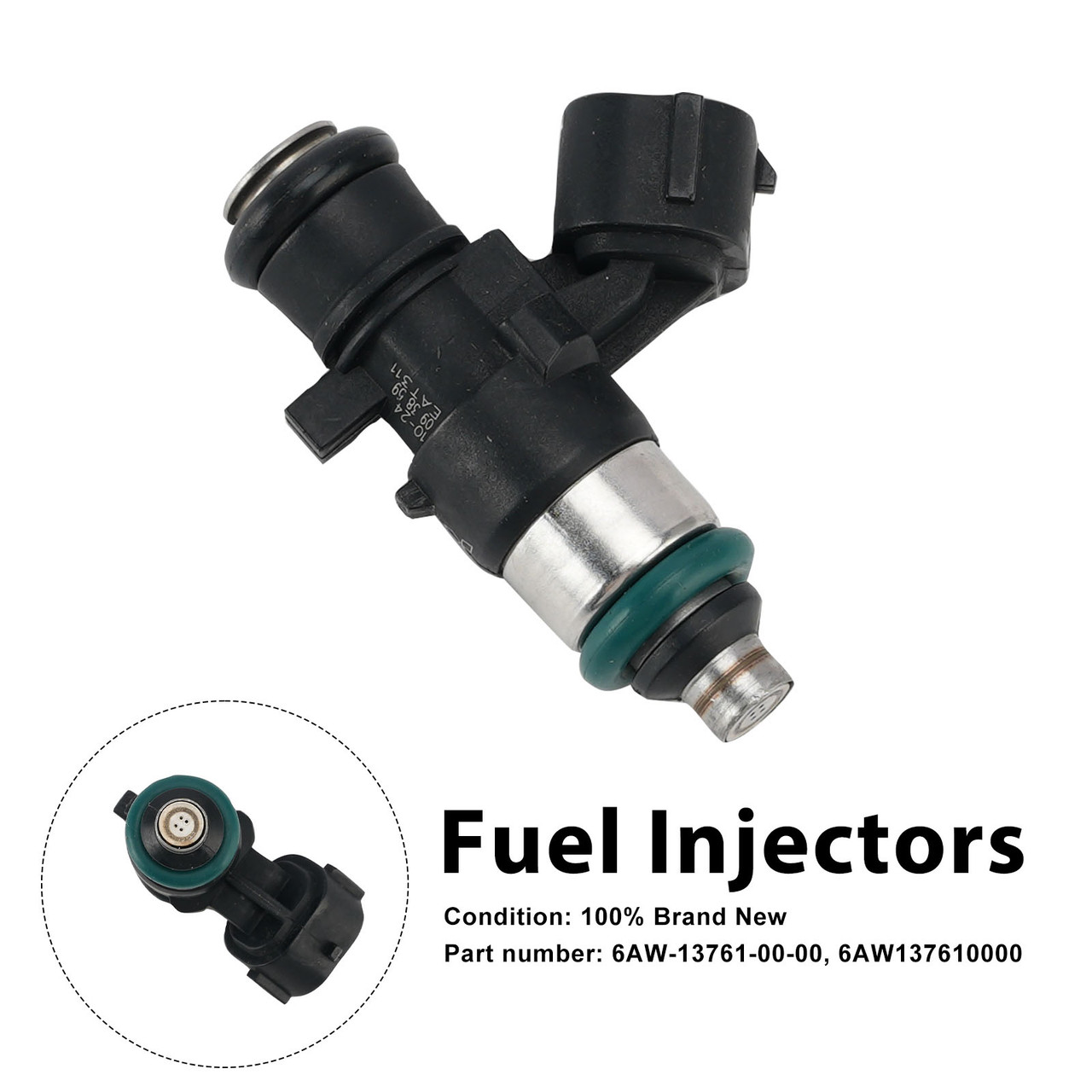Fuel Injectors 6AW-13761-00-00 For Yamaha Outboard 225/250/300/350HP