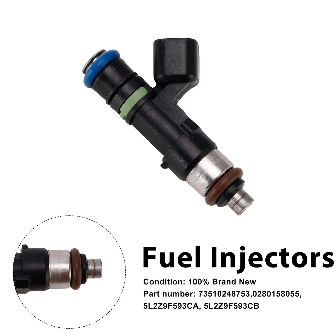 0280158055 Fuel Injectors 5L2Z9F593CA For Mercury Mountaineer Ford Explorer