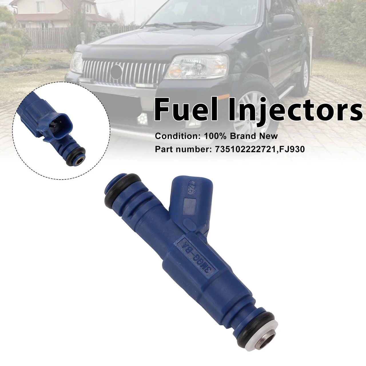FJ930 Fuel Injectors 735102222721 For Mercury Mariner Ford Mazda Tribute
