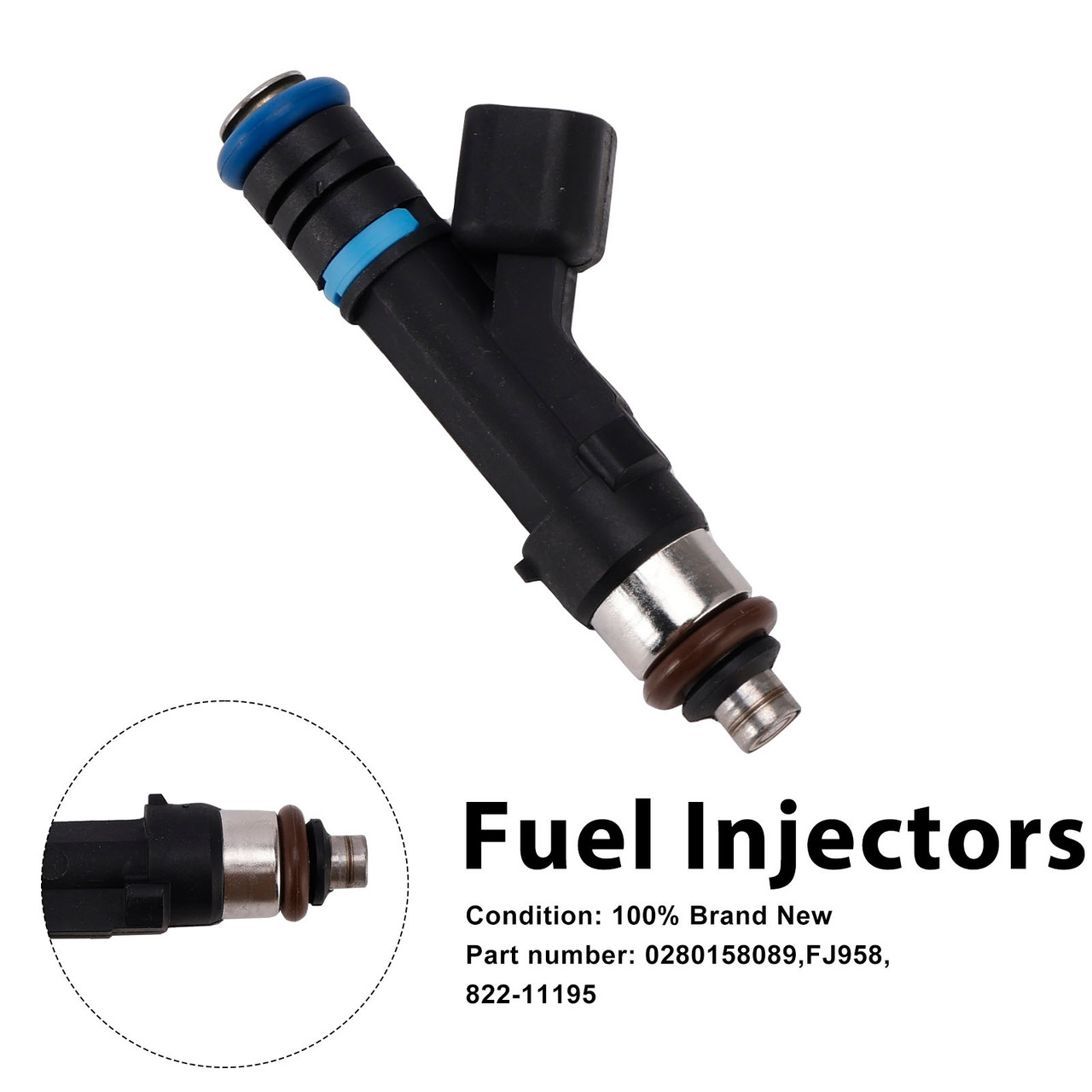 822-11195 Fuel Injectors 0280158089 For Mercury Grand Marquis Ford Lincoln