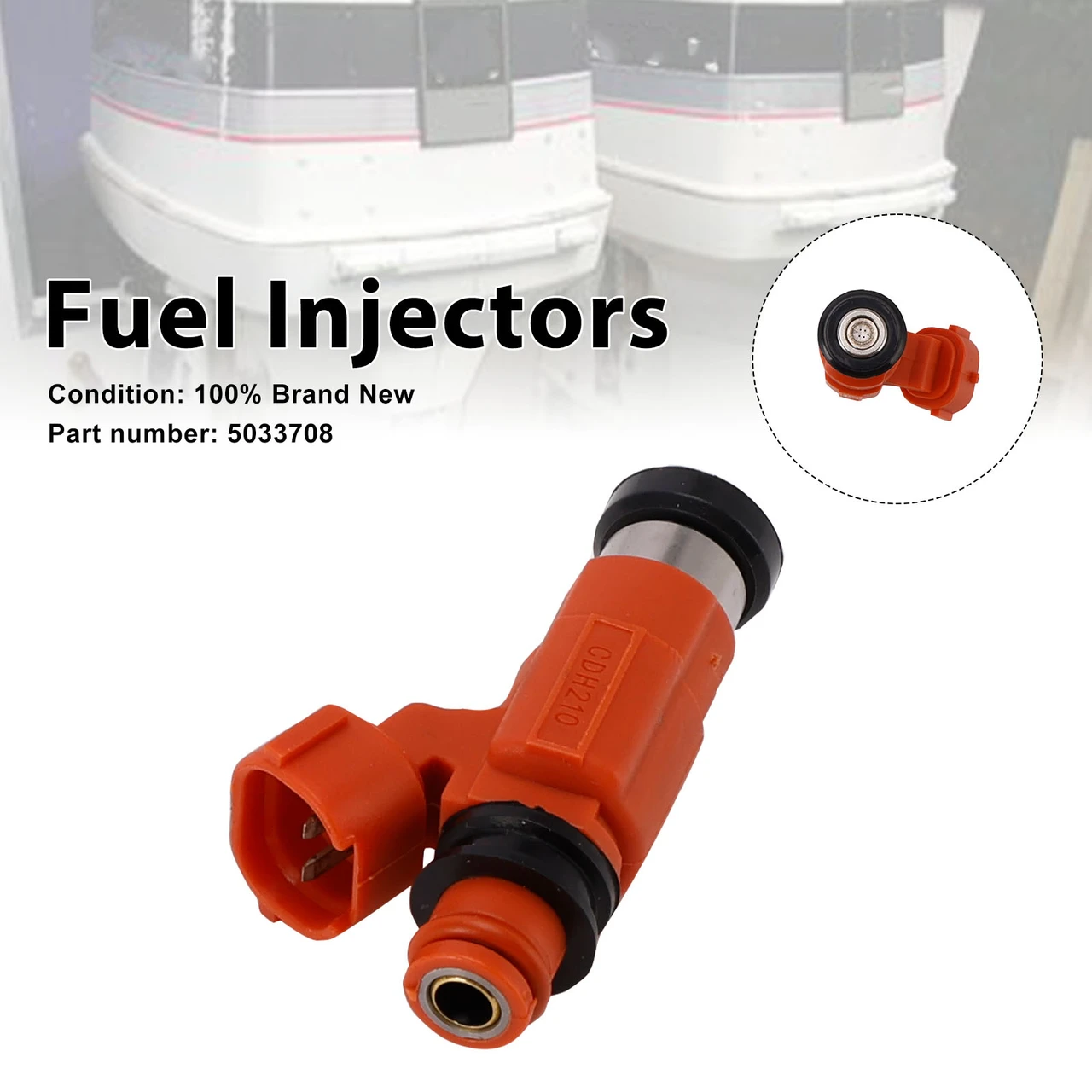 Fuel Injectors 5033708 For Outboard Moto 90-115-140 HP 2003-2006