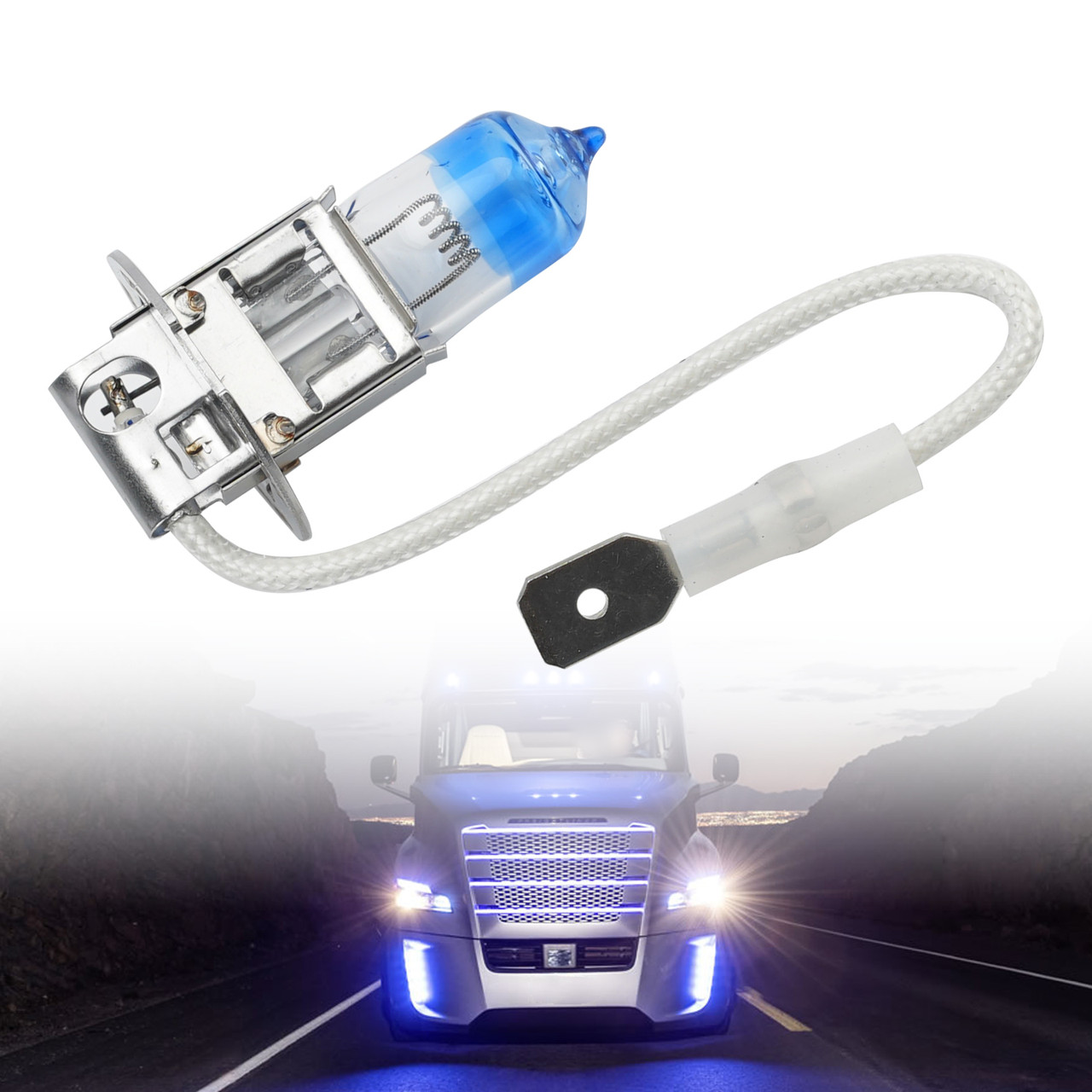 Car Light Night X Halogen Headlight Bulb H3 62243NX 24V 100W PK22s For OSRAM