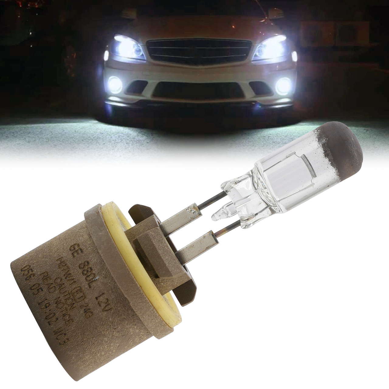 Car Light Standard Halogen Fog Bulb H27W/1 880L 12V 27W PGJ13 For GE