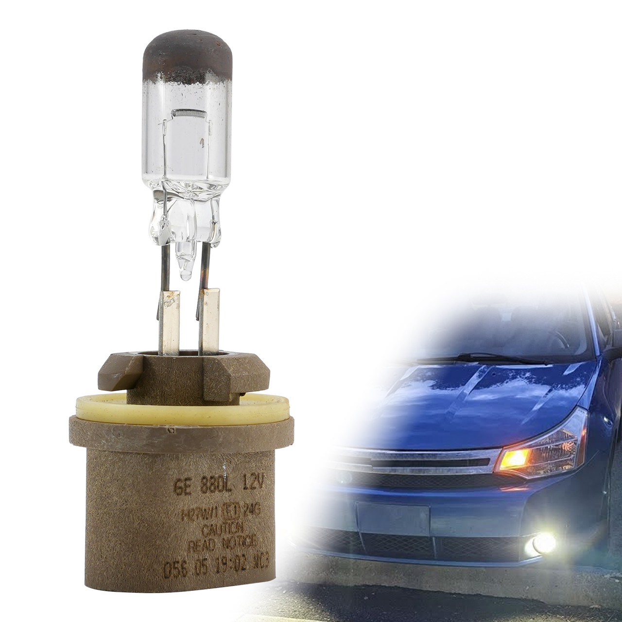Car Light Standard Halogen Fog Bulb H27W/1 880L 12V 27W PGJ13 For GE