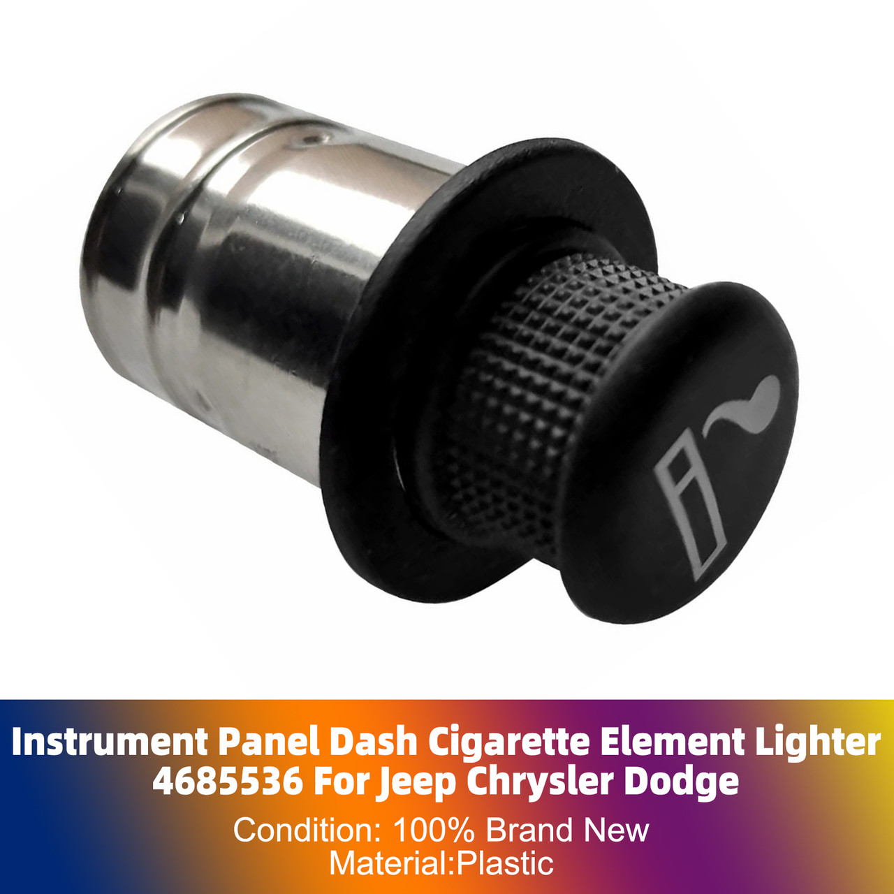 Instrument Panel Dash Cigarette Element Lighter 4685536 For Jeep Chrysler Dodge