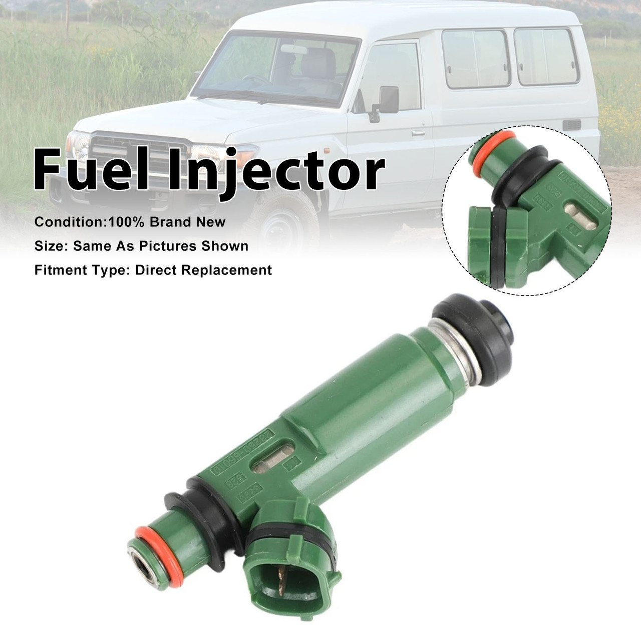 1Pcs Fuel Injector For Toyota Landcruiser FZJ78 1FZ-FE 1999-06 23250-66010