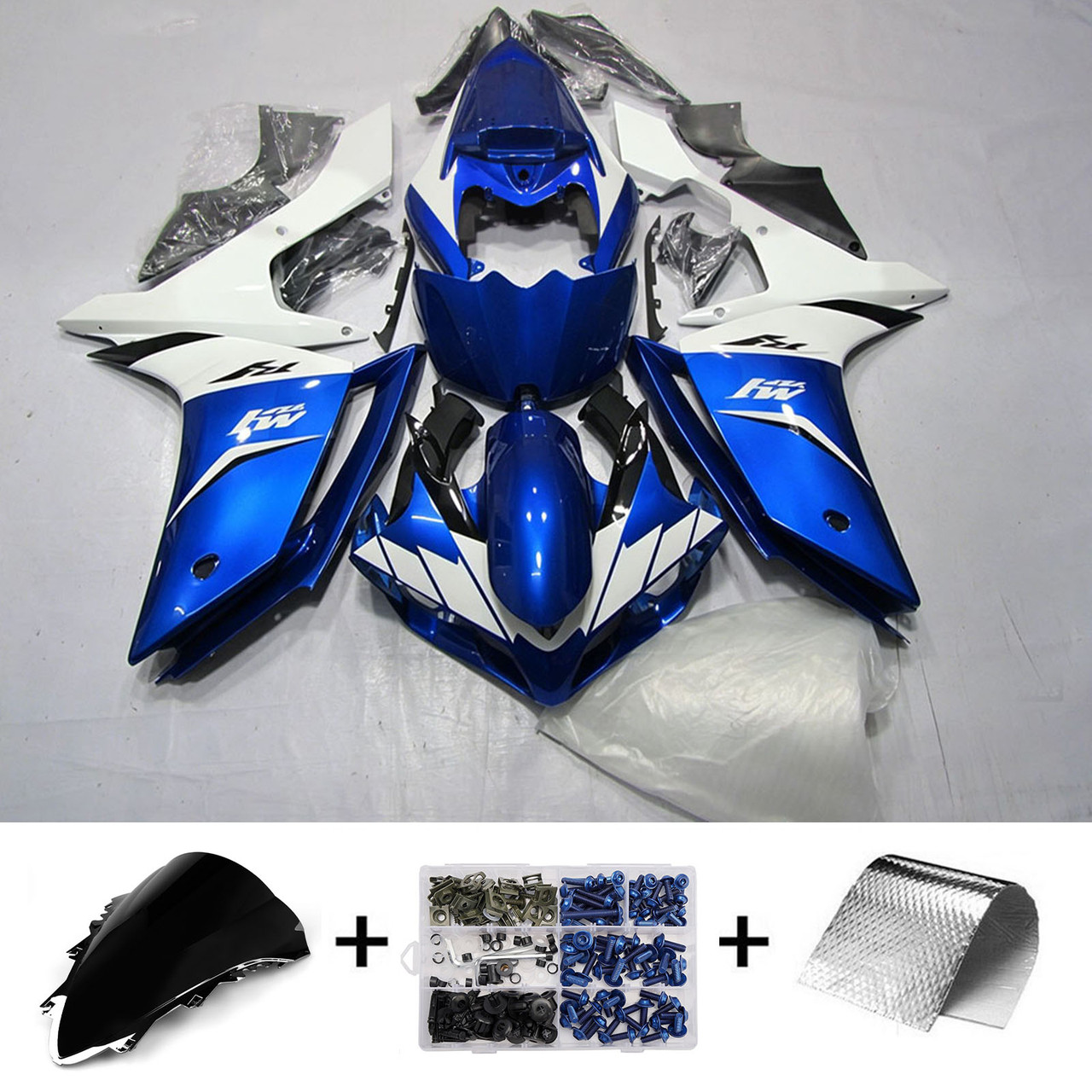 Injection Fairing Kit Bodywork Plastic ABS fit For Yamaha YZF 1000 R1 2007-2008