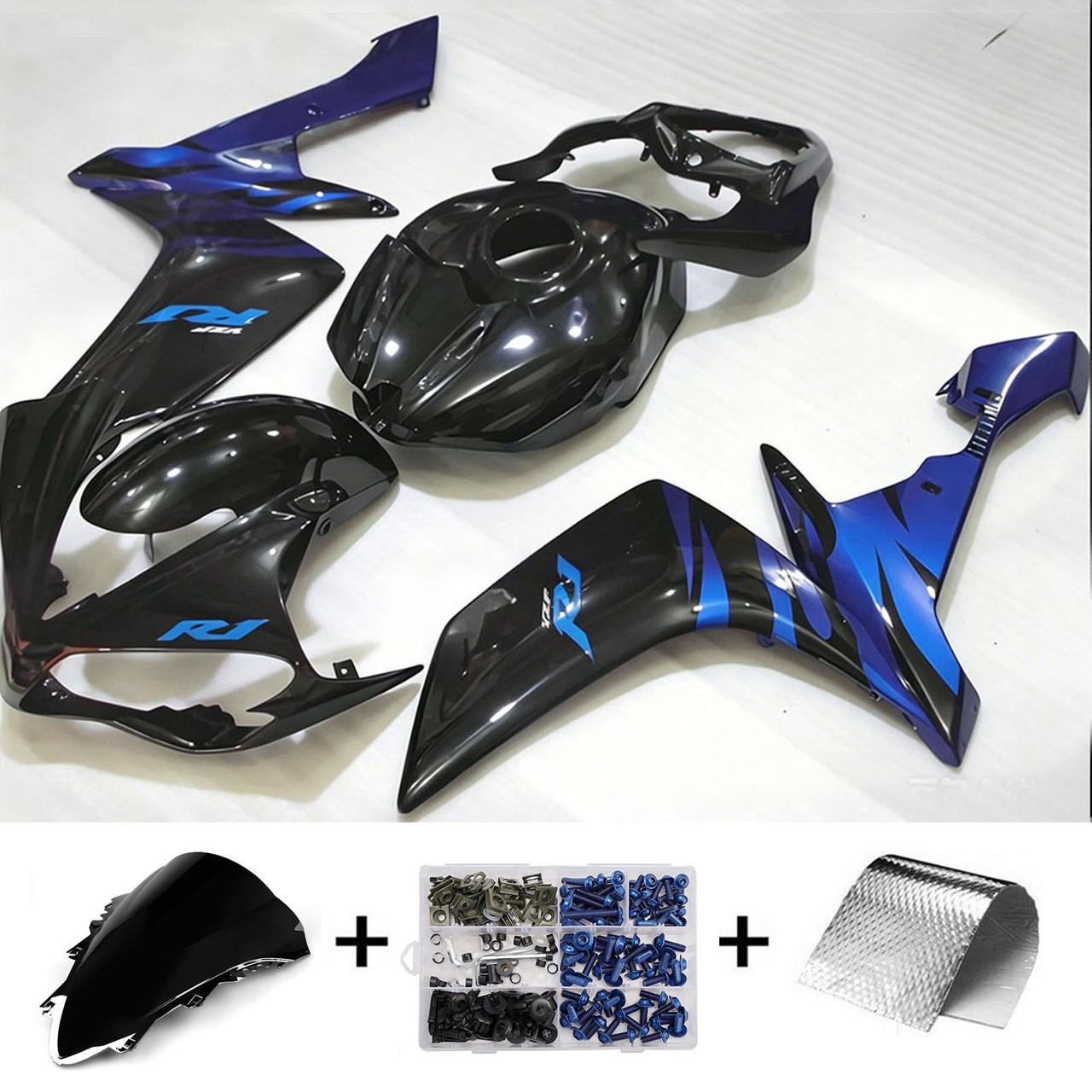 Injection Fairing Kit Bodywork Plastic ABS fit For Yamaha YZF 1000 R1 2007-2008