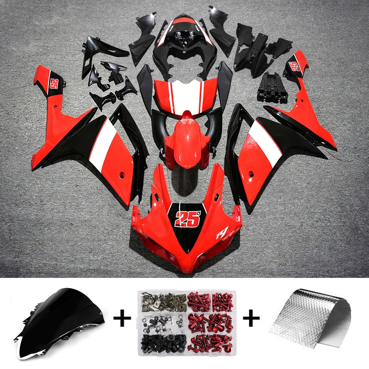Injection Fairing Kit Bodywork Plastic ABS fit For Yamaha YZF 1000 R1 2007-2008