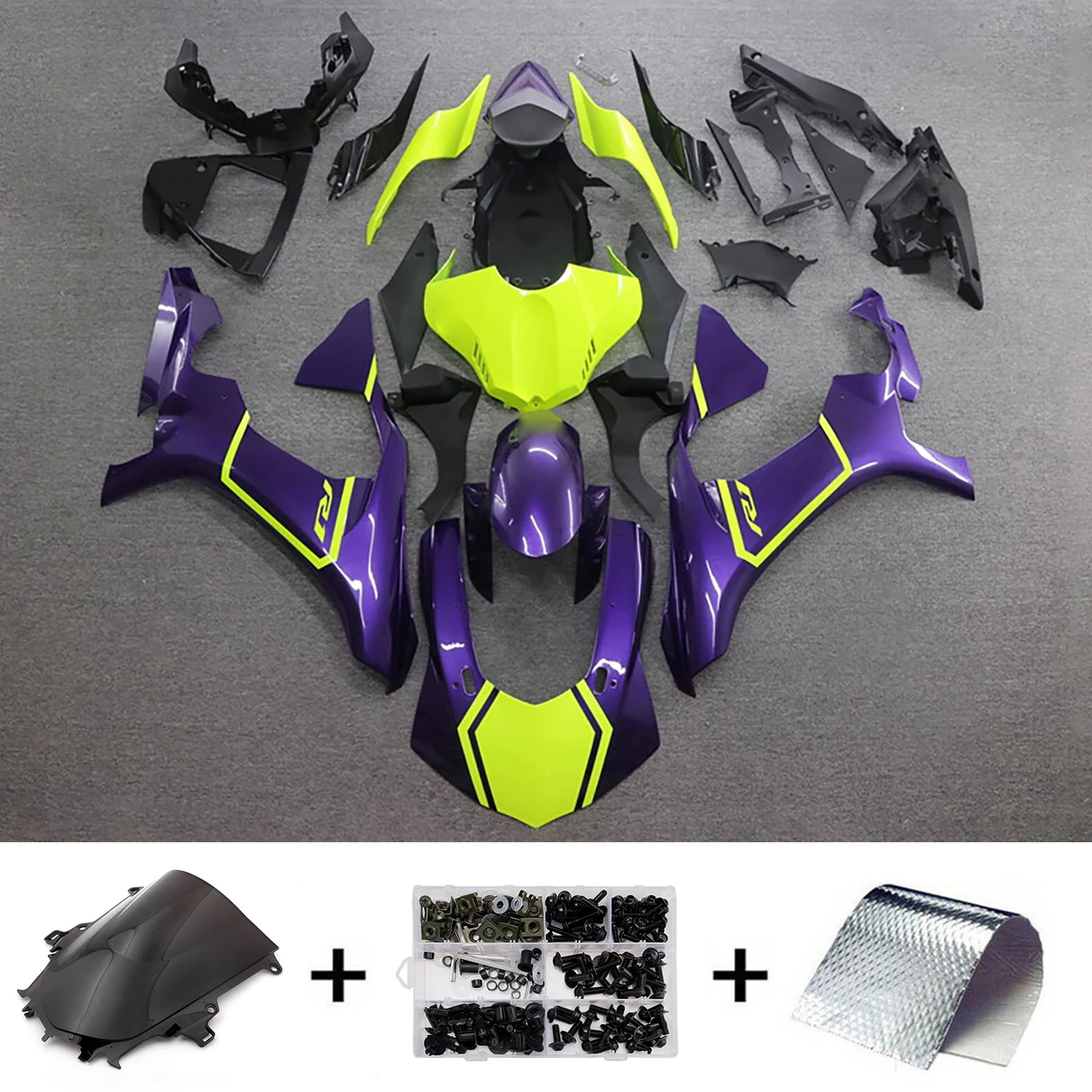 Injection Fairing Kit Bodywork Plastic ABS fit For Yamaha YZF 1000 R1 2015-2019
