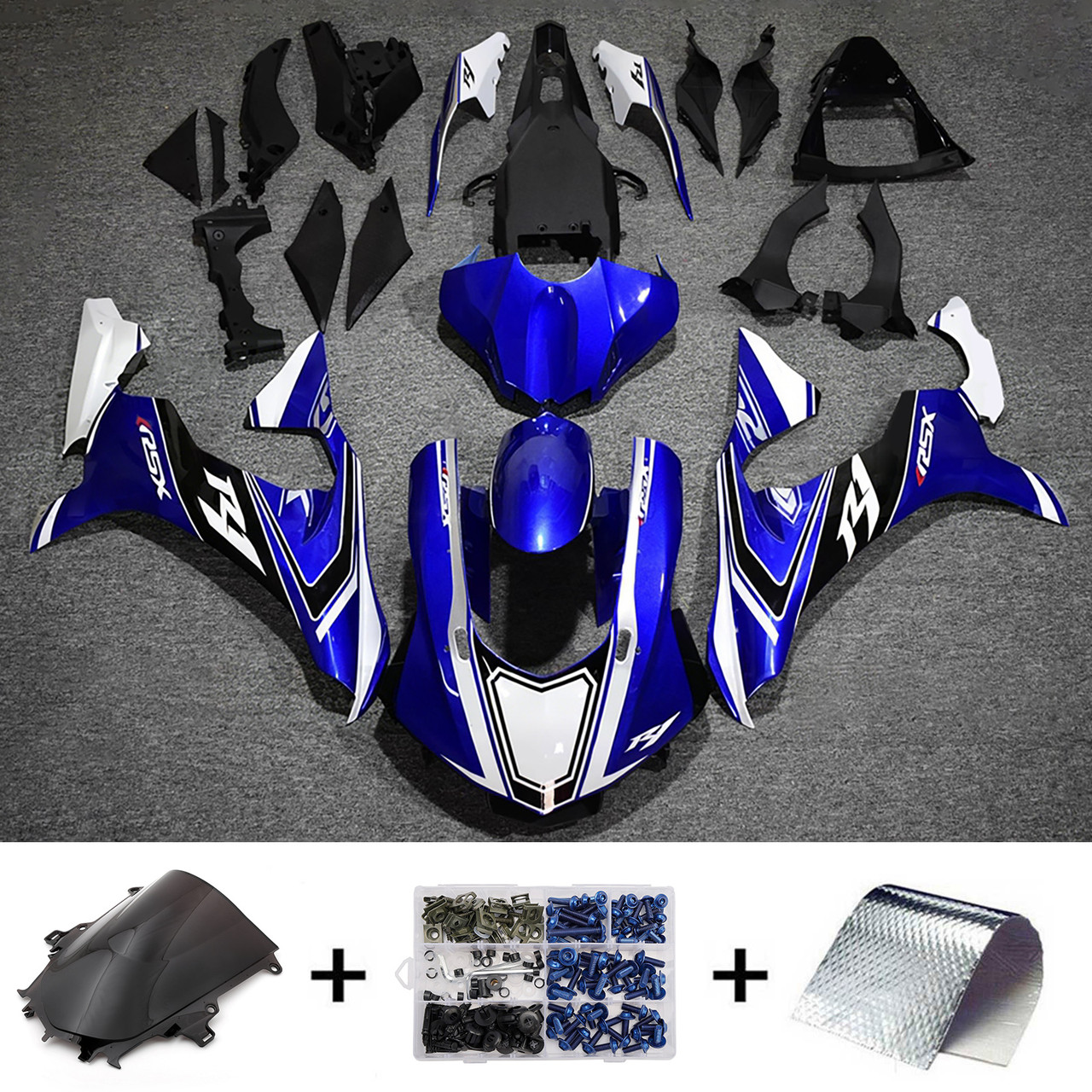 Injection Fairing Kit Bodywork Plastic ABS fit For Yamaha YZF 1000 R1 2015-2019