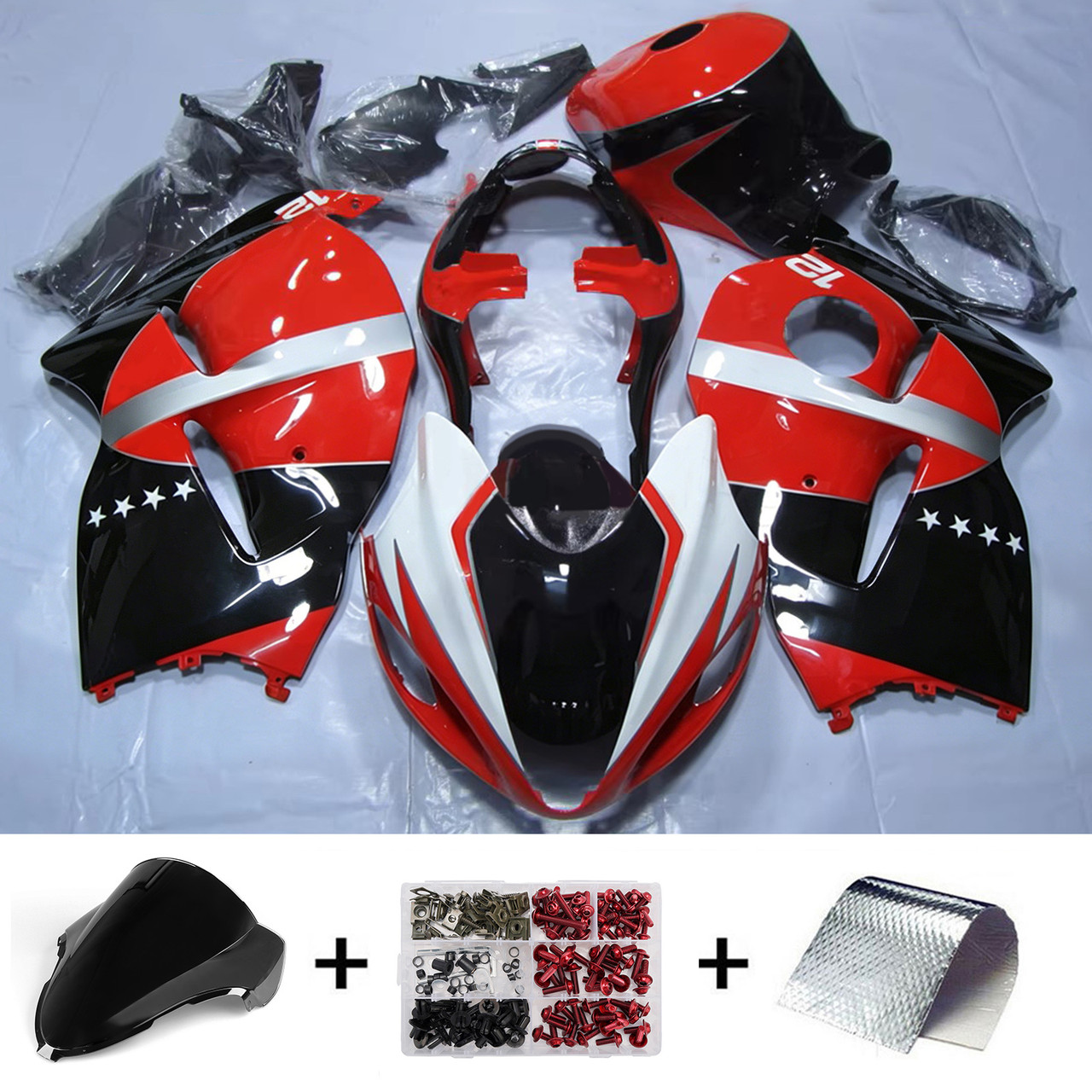 Injection Fairing Kit Bodywork Plastic ABS For Suzuki Hayabusa GSX1300R 1999-2007