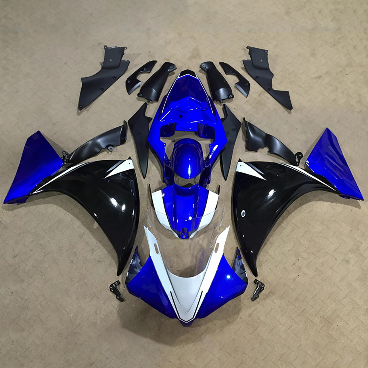 Injection Fairing Kit Bodywork Plastic ABS For Yamaha YZFR1 YZF-R1 2012-2014