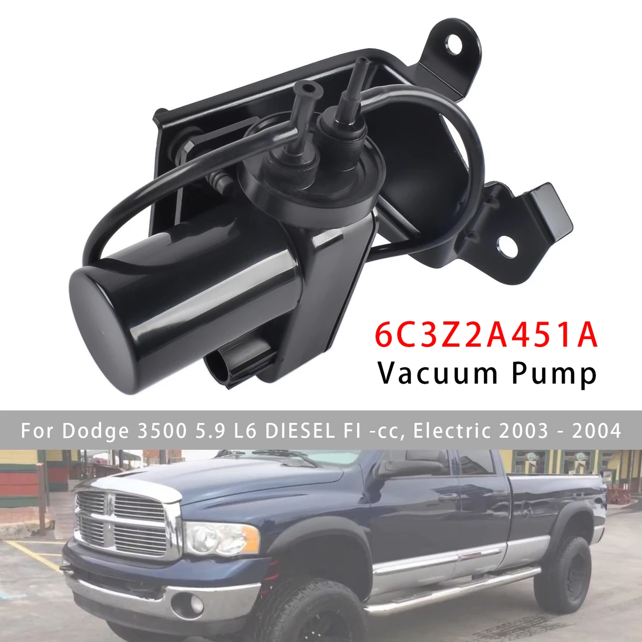 Electric Vacuum Pump 6C3Z2A451A For Ford Super Duty F-250 F-350 6.0L 7.3L