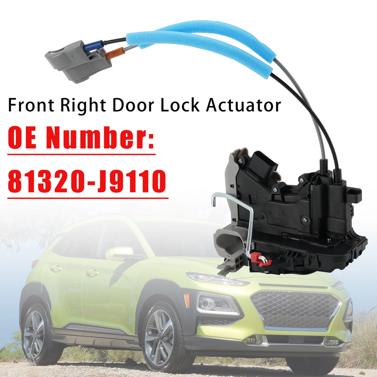 Front Right Passenger Side Door Lock Actuator 81320-J9110 For Hyundai Kona 18-20