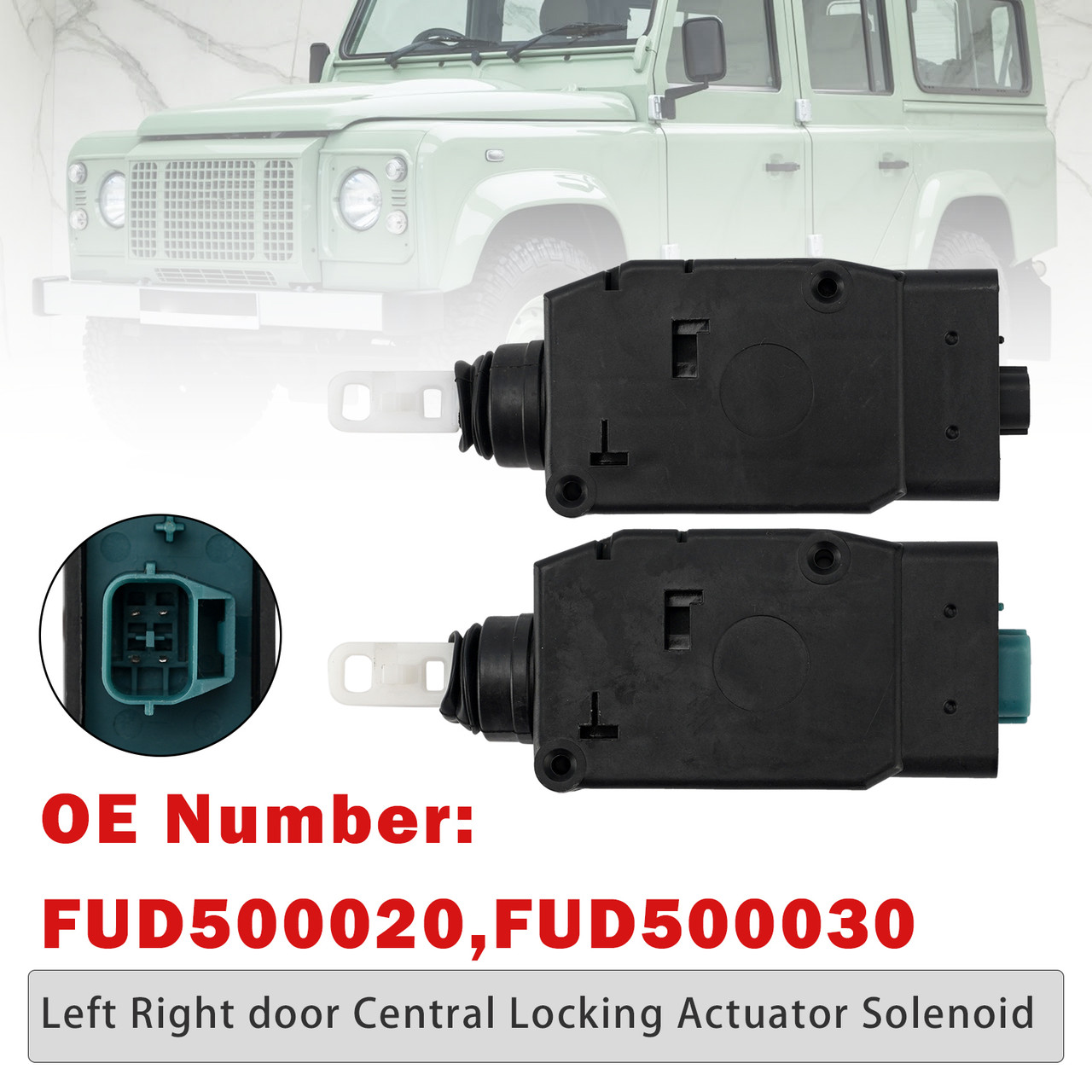 Pair Central Locking Actuator Solenoid For Land Rover Defender 2002-2016