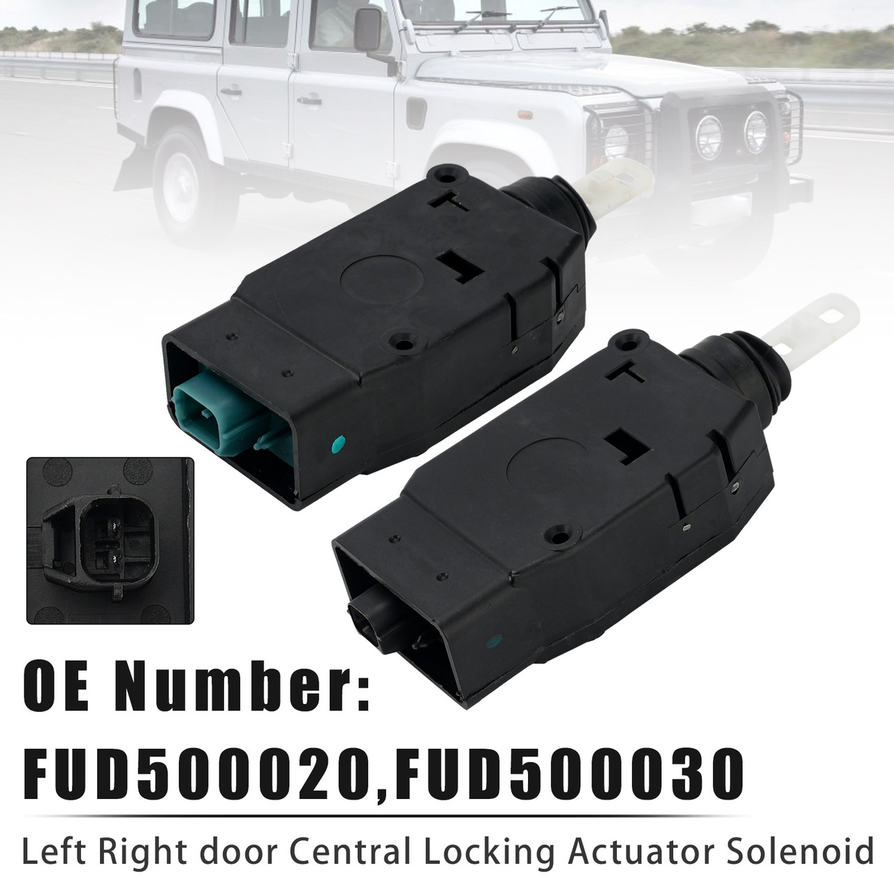 Pair Central Locking Actuator Solenoid For Land Rover Defender 2002-2016