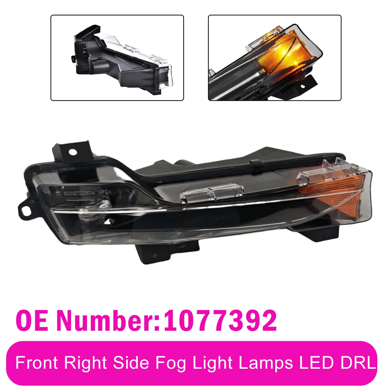 Front Right Fog Light Lamps LED DRL 1077392 For Tesla Model 3 Y 2017鈥?023