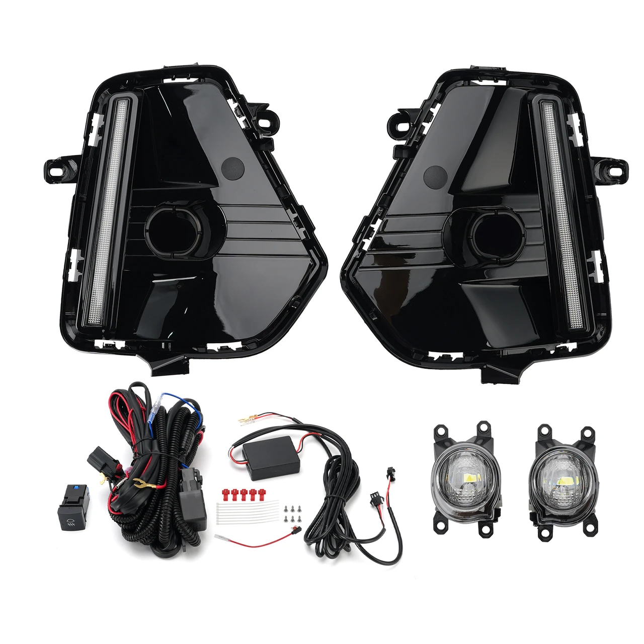 Fog Lamps & LED DRL Daytime Running Light Set For Toyota RAV4 2026-2027