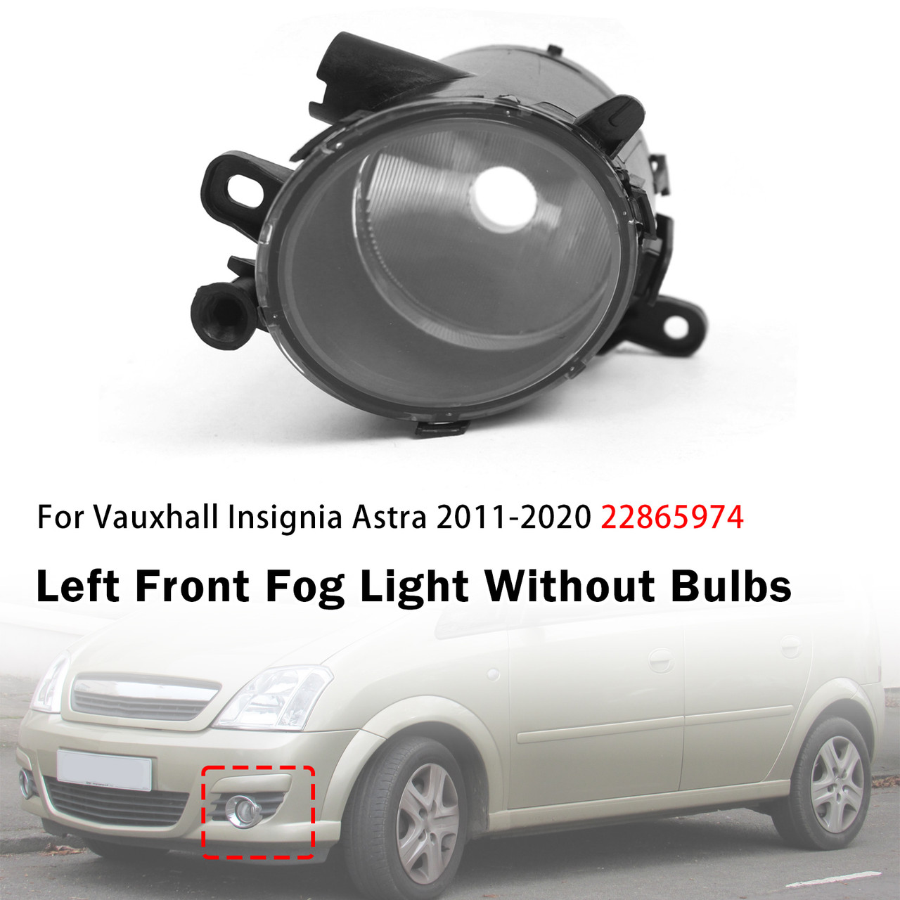 Left Front Fog Light Lamp For Vauxhall Insignia Astra 2011-2020 32365034