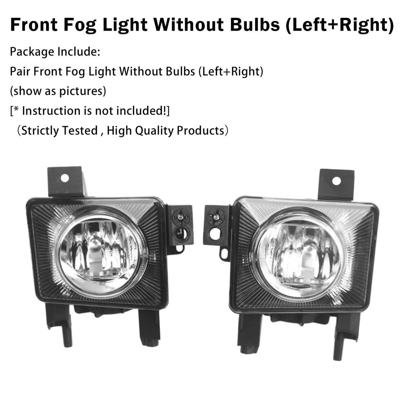 Pair Front Fog Light Lamp For Vauxhall Vectra C 2005-2009 1710362 1710363
