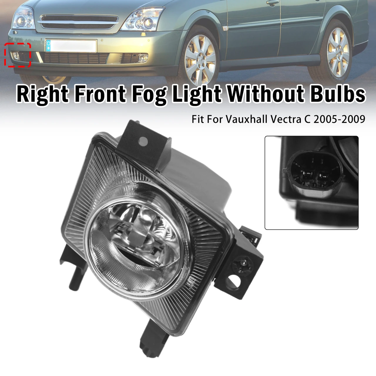 Right Front Fog Light Lamp For Vauxhall Vectra C 2005-2009 1710363