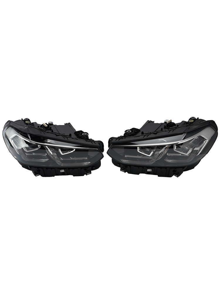LED Left+Right Headlight Chrome Without AFS For BMW X3 X4 G01 G02 2022-2025