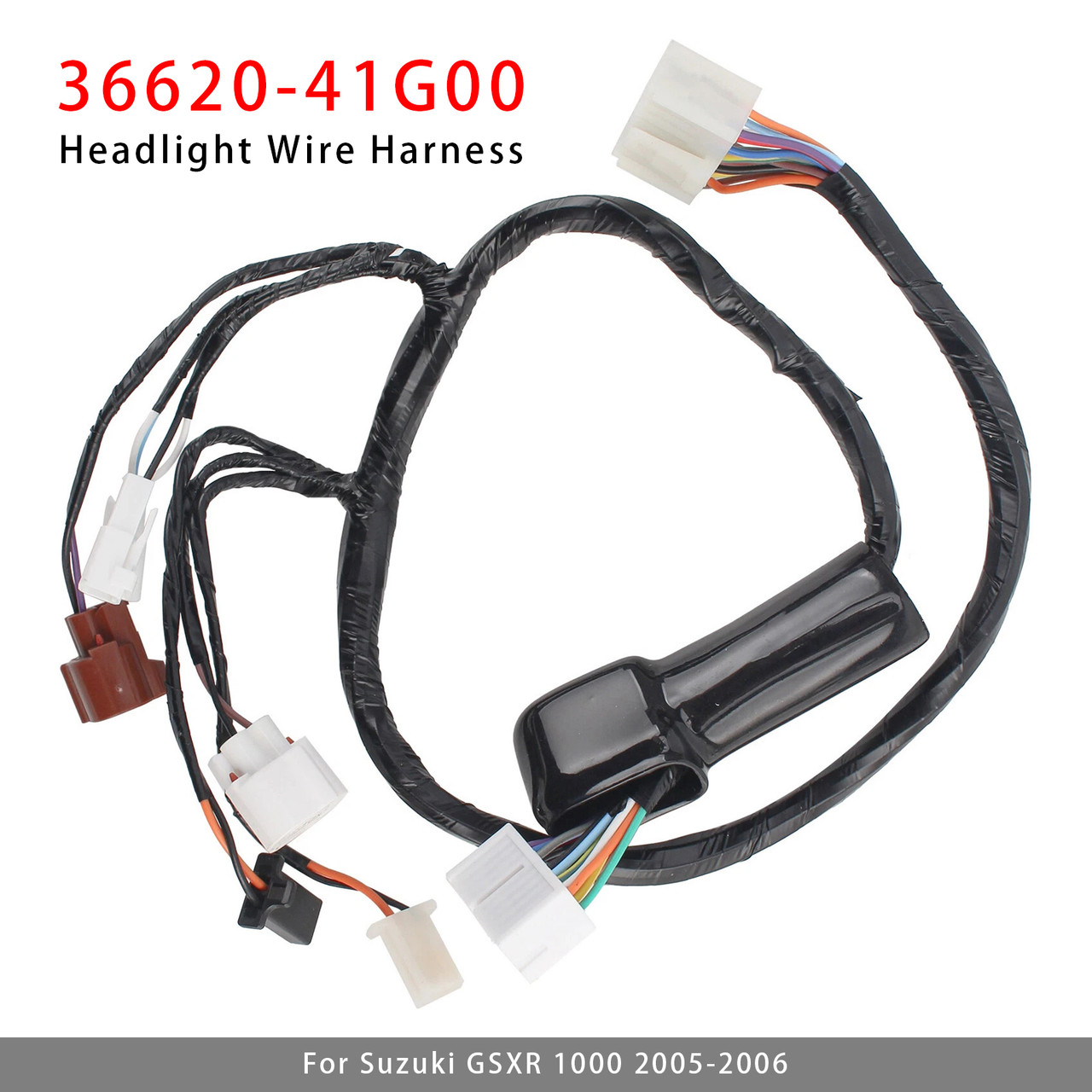 Headlight Wiring Harness Cable Assembly For Suzuki GSXR 1000 2005-2006