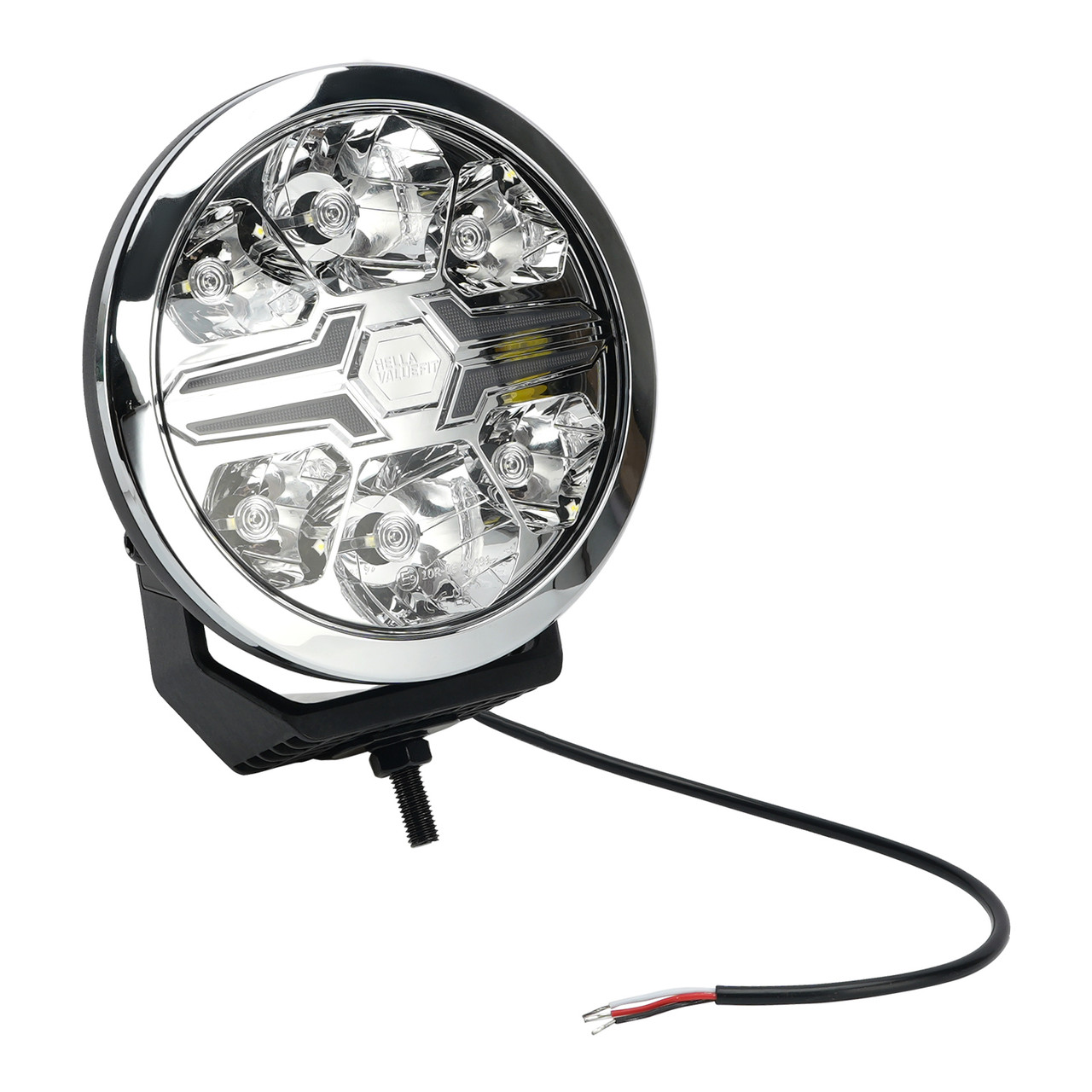 Round Auxiliary Lamp ValueFit 7" Ref.50 12/24V 36W 1800LM 6000K For HELLA