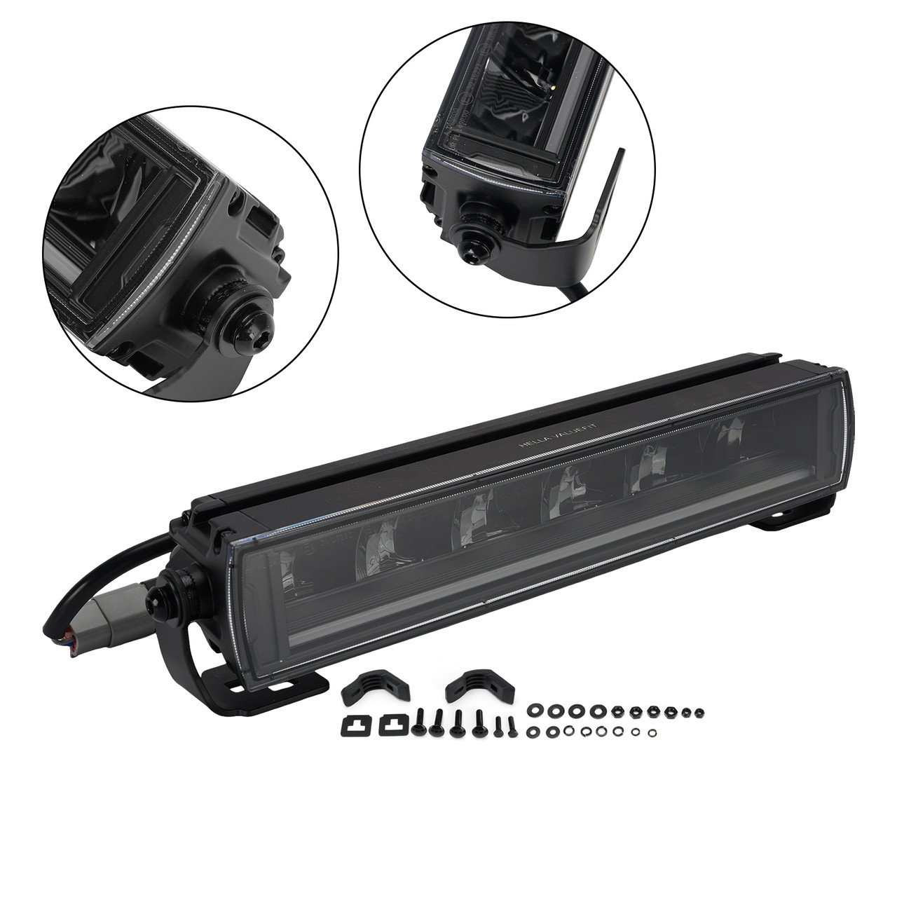 Long Strip Auxiliary Lamp ValueFit 12.6" 12/24V 82W 6000LM 5700K For HELLA