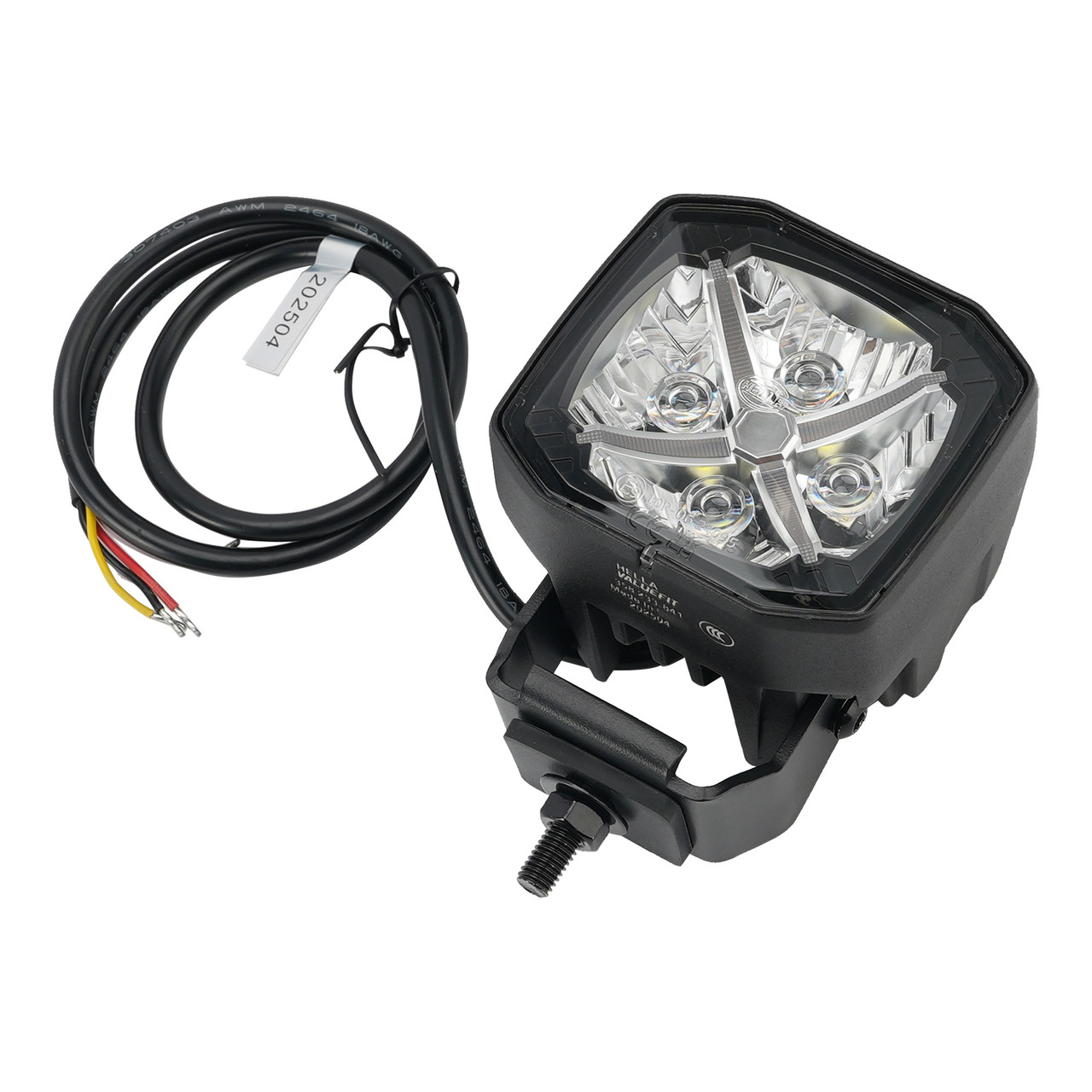 Square Spot Auxiliary Lamp ValueFit 3.6" 12/24V 60W 5700LM 5700K For HELLA