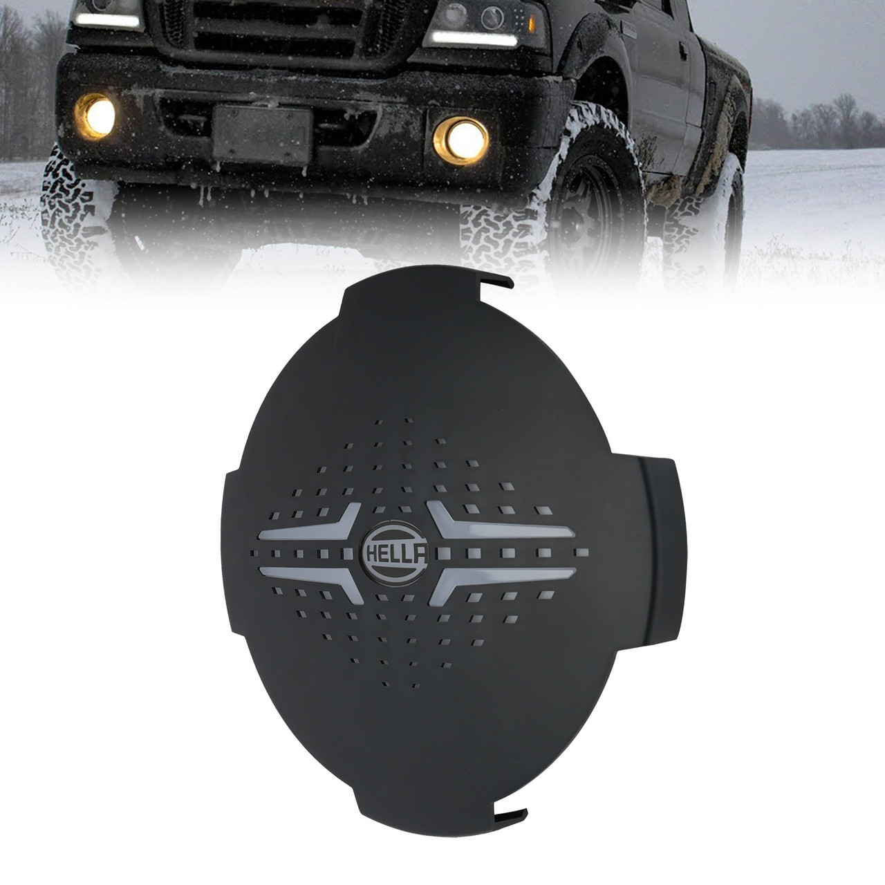 Round Auxiliary Lamp Protective Cover ValueFit 9" For HELLA 8XS 358198011