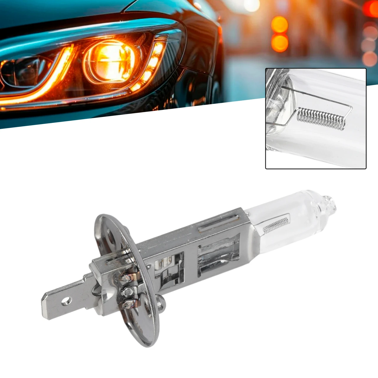 Car Light Halogen Headlight Bulb H1 12V 55W P14.5s For HELLA 8GH 178 555-033