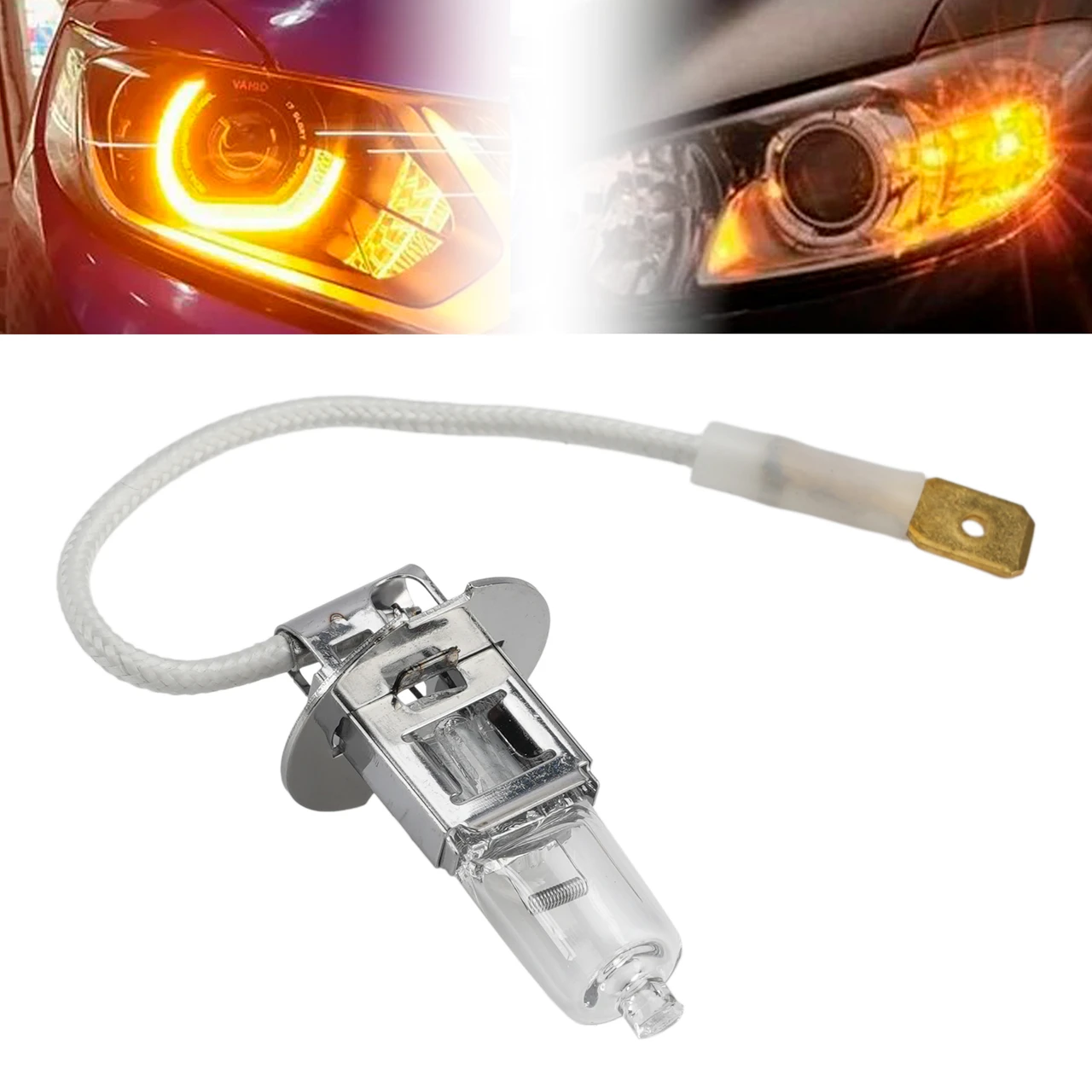 Car Light Halogen Headlight Bulb H3 12V 55W PK22s For HELLA 8GH 178 555-064