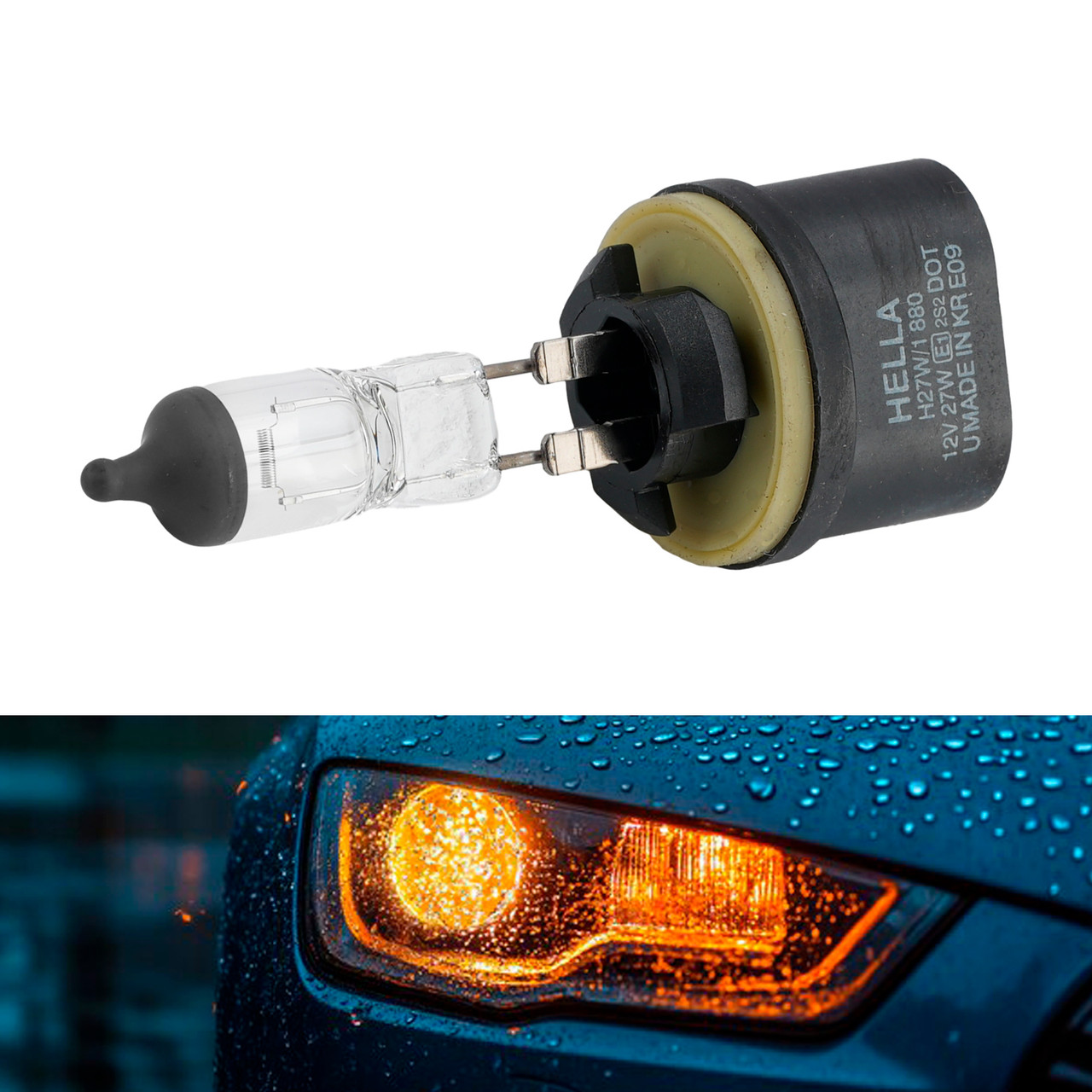 Car Light Halogen Headlight Bulb 880 H27W/1 12V27W PG13 For HELLA 008 991-021