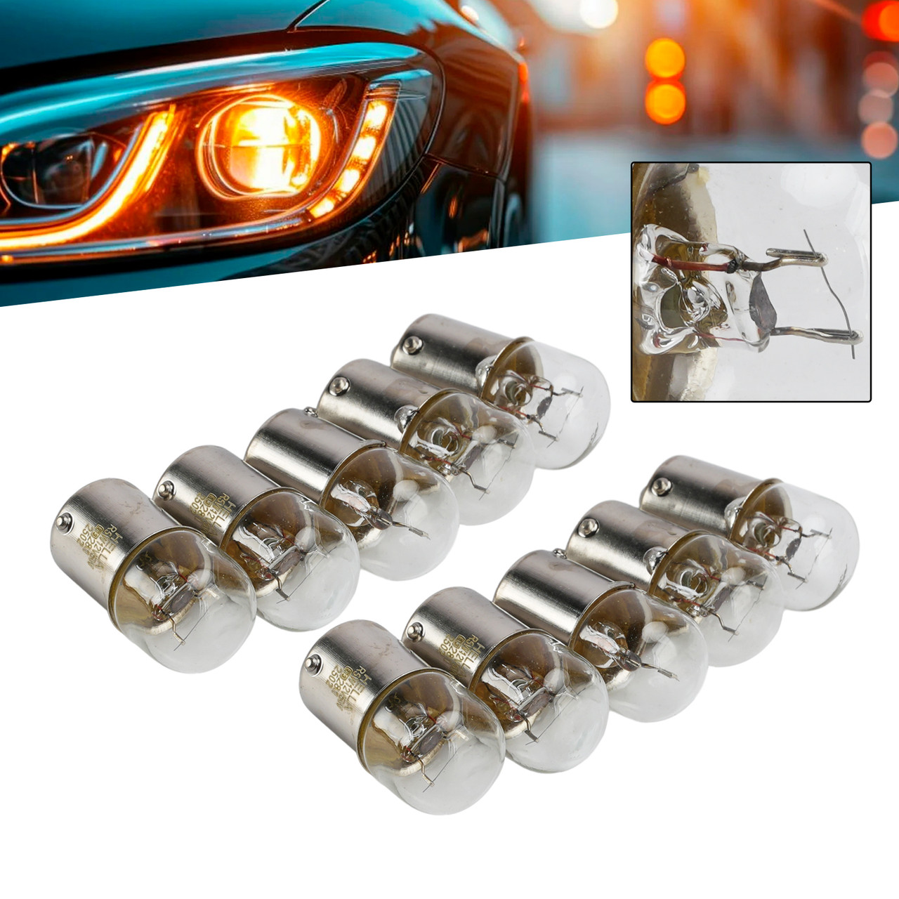 Car Light Halogen Auxiliary Bulb R5W 12V 5W For HELLA 8GA 178 560-041