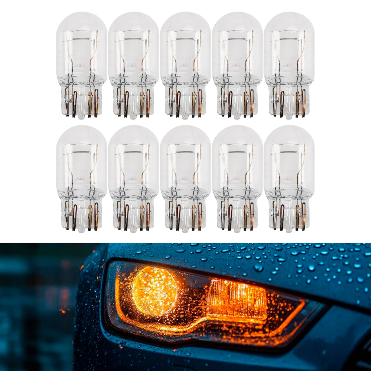 Car Light Halogen Auxiliary Bulb W21/5W 12V 21/5W For HELLA 8GD 008 893-002