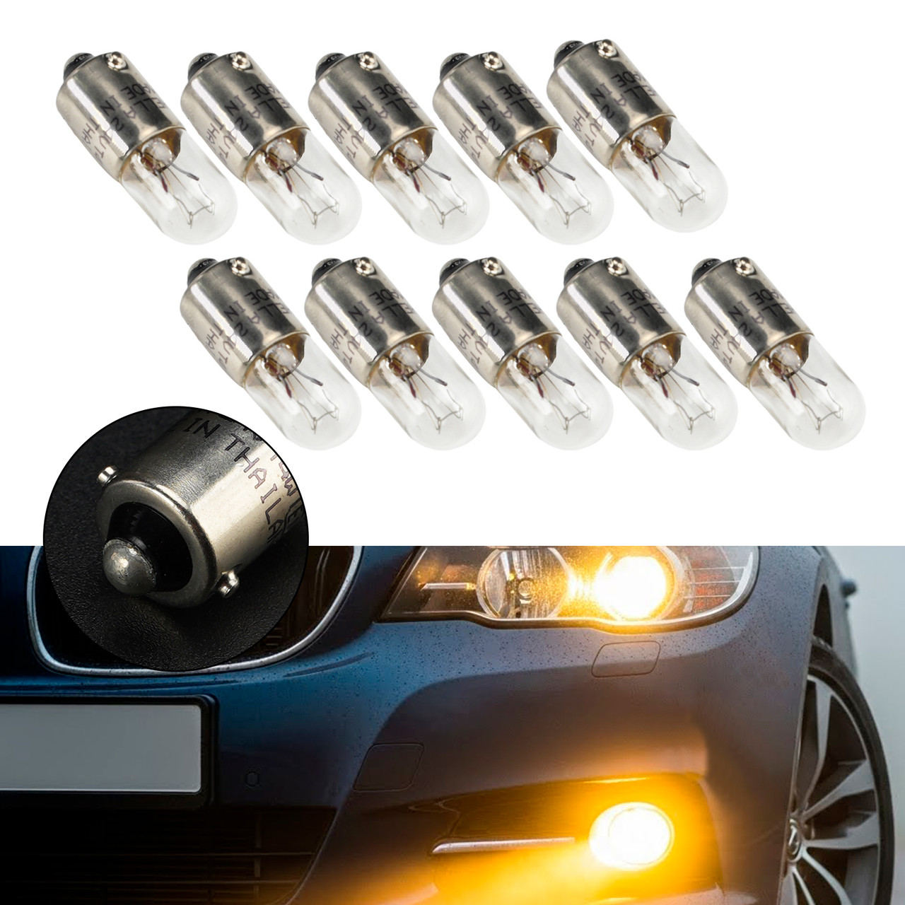 Car Light Halogen Auxiliary Bulb T4W 24V 4W For HELLA 8GP 002 067-241