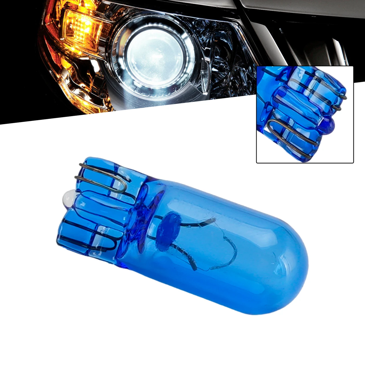 Car Light Halogen Auxiliary Bulb W5W T10 12V 5W 4000K For PHILIPS YS12961BVG