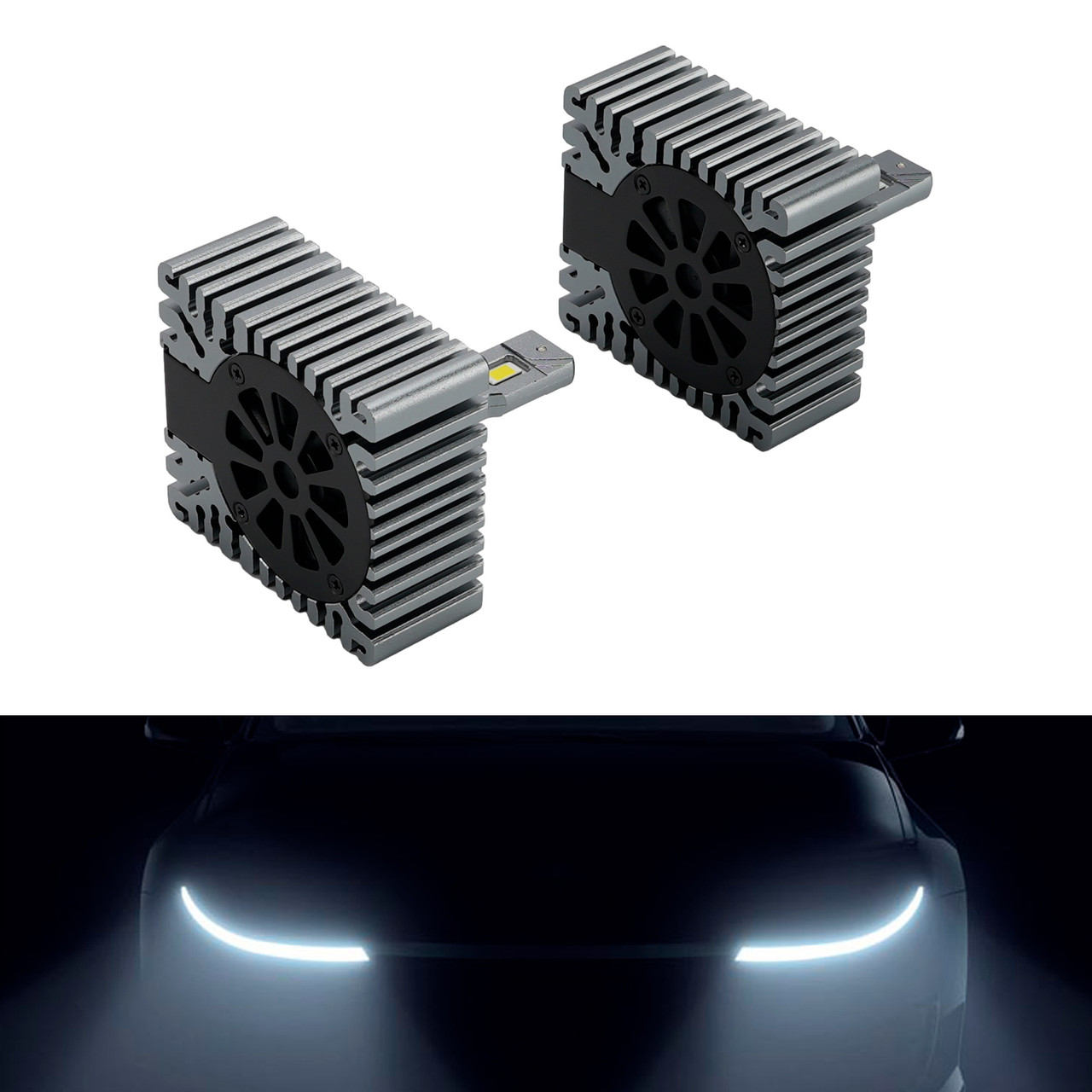 LED Headlight Bulb Kit High Low Beam Lamp D5S 12V 45W 6000K For OSRAM 166540CW