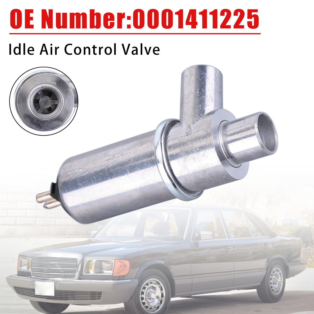 Air Idle Control Valve 0001411225 For Mercedes 380SL 380SEC 380SEL 500SEL 500SEC
