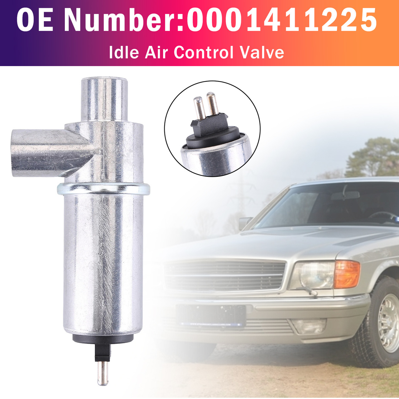 Air Idle Control Valve 0001411225 For Mercedes 380SL 380SEC 380SEL 500SEL 500SEC