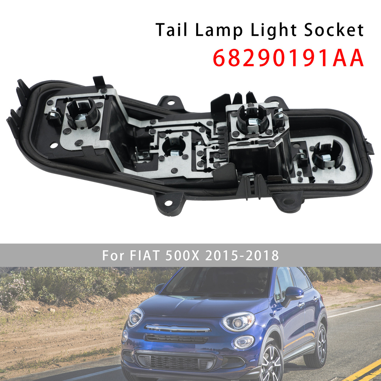 Tail Lamp Light Socket 68290191AA For Fiat 50X 2015-2018
