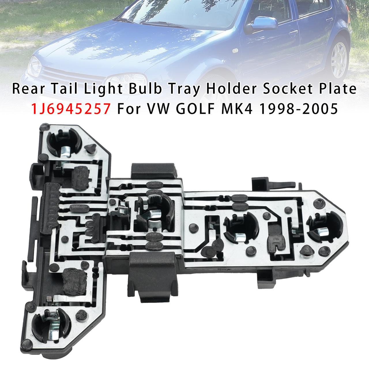 Rear Tail Light Bulb Tray Holder Socket Plate 1J6945257 For Vw Golf Mk4 98-2005