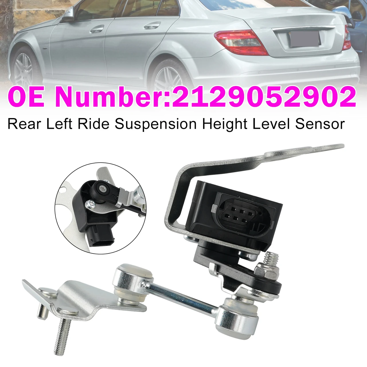 Rear Left Height Level Sensor 2129052902 For Mercedes C-Class W204 E-Class W212