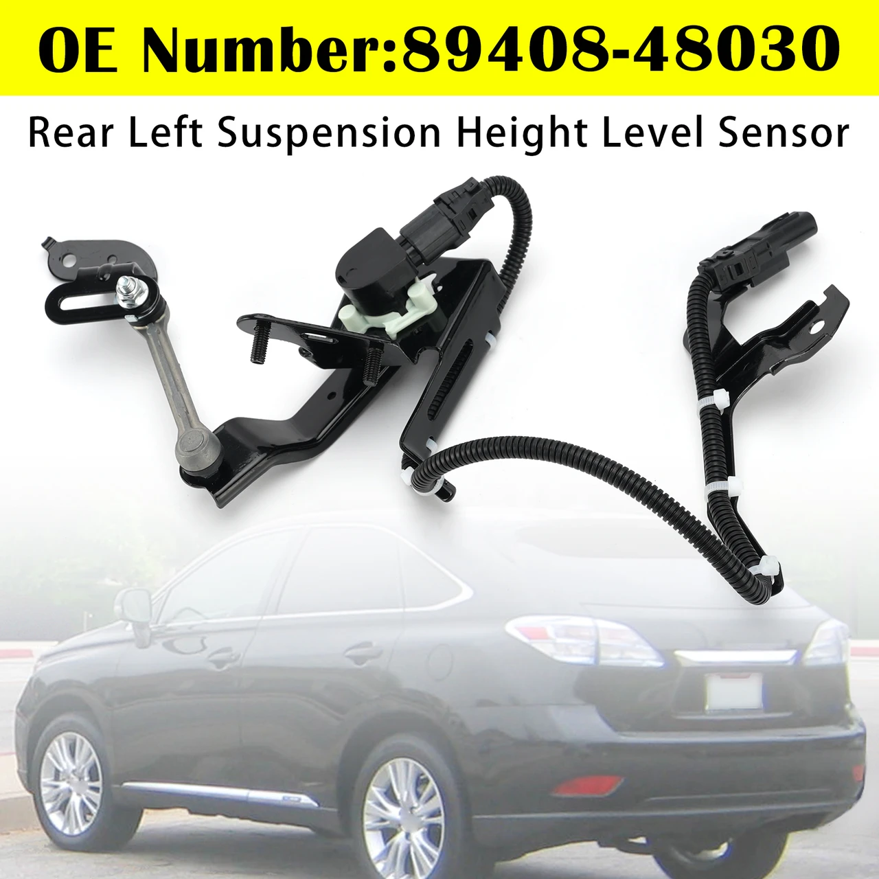 Rear Left Height Level Sensor 89408-48030 For Lexus GS450h RX350 2010-2013