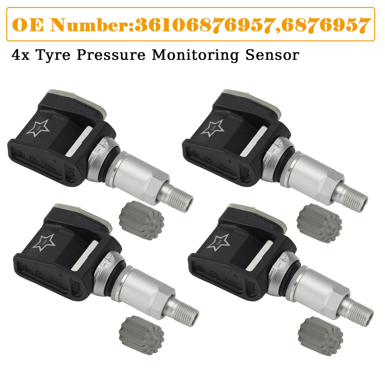 4x Tyre Pressure Monitoring Sensor For BMW 5 6 7 8 Series G30 G01 G02 G05 M3 M4