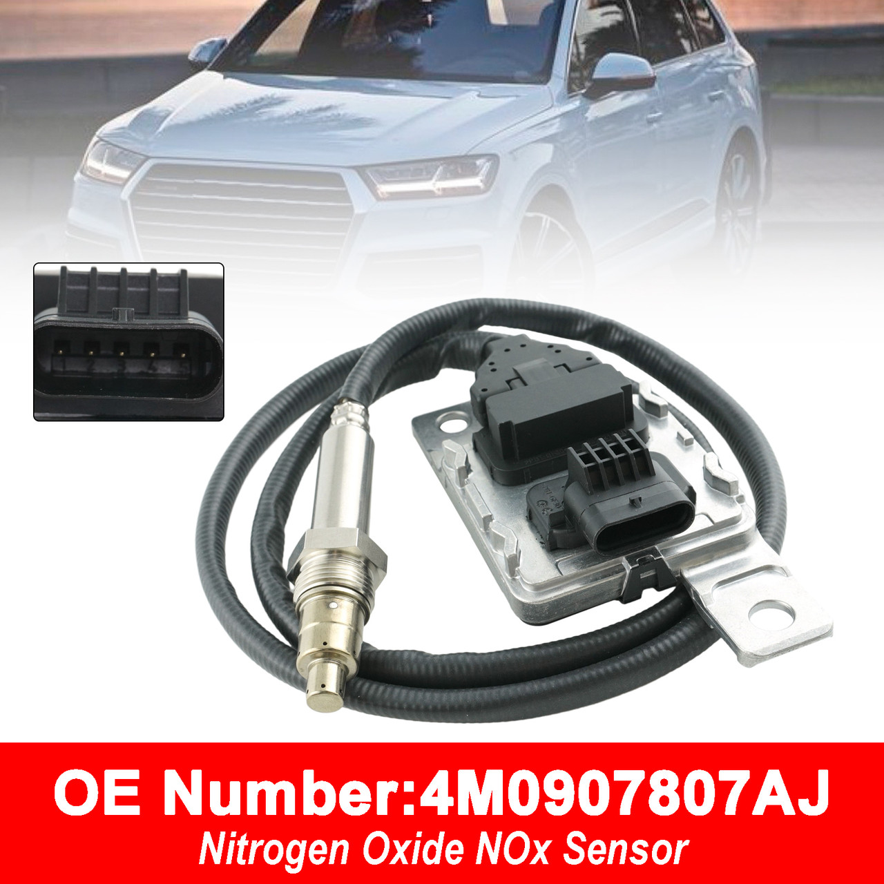 Nitrogen Oxide NOx Sensor 4M0907807AJ For Audi Q7 Q8 VW Touareg